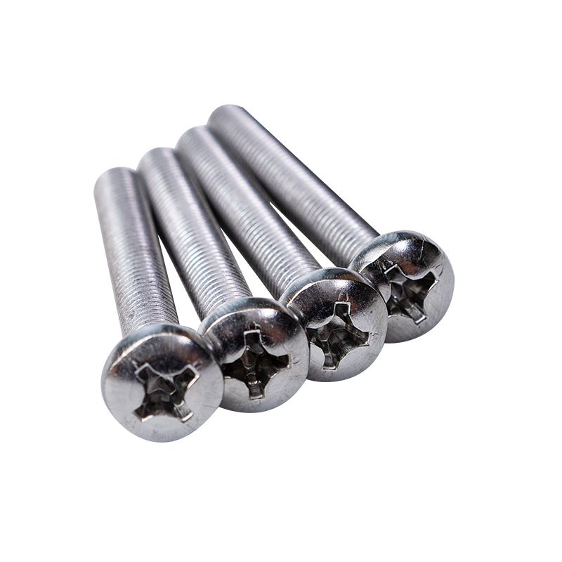 SS304 GB818 M3 Cross Recessed Pan Head Machine Skruer
