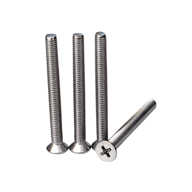 SS304 DIN965 M6 Cross Recessed CSK Head Maskinskruer